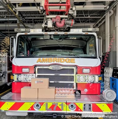 Local Business Supports Ambridge Firefighters During Heat Wave