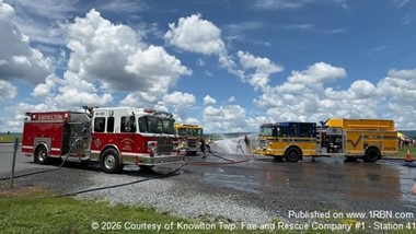 Knowlton Firefighters Join Mount Bethel Wetdown Celebration