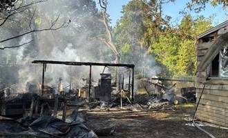Fast Fire Attack Prevents Shed Fire from Reaching Dunnellon Home