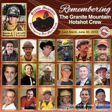 Bernardston Fire Department Honors Granite Mountain Hotshots on Anniversary of Yarnell Hill Fire