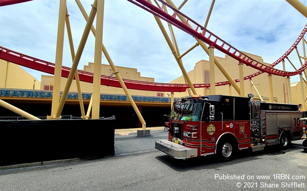 Orlando Fire protecting Universal Studios