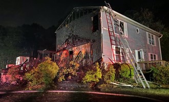 Multi-Alarm Garage Fire Contained on Deer Run Road