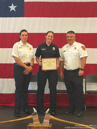South Hadley Firefighter Earned Firefighter I/II Certification