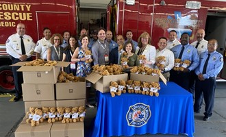 NFPA Donates 500 Comfort Bears to Orange and Seminole County Fire Departments