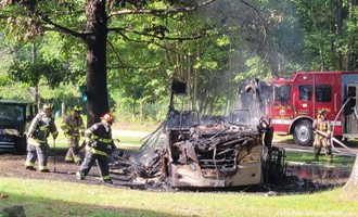 Rapid Response Contained RV Fire Without Injuries