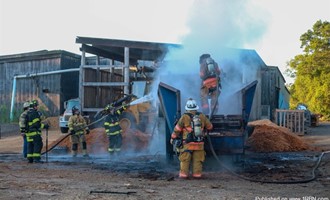 Mutual Aid Supports Extinguishment of Commercial Equipment Fire