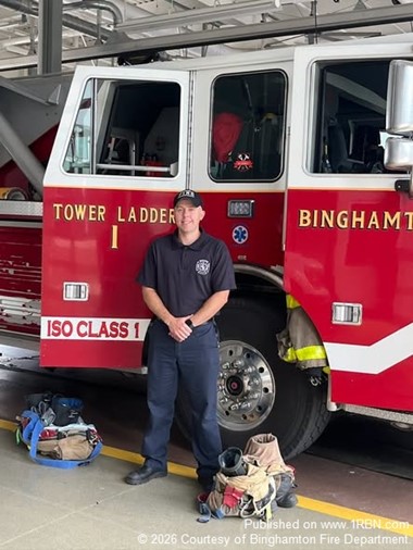 Connor Whiting Promoted to Lieutenant at Binghamton Fire Department