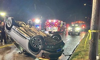 Trapped Occupant Rescued from Rollover Crash in Coordinated Response