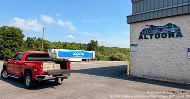 IAFF Local 299 Thanks PepsiCo Altoona for Water Donation