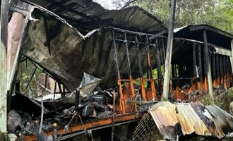 Unattended Cooking Fire Destroys Mobile Home, Nearby Trailer Saved