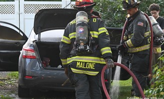 Lithium Battery Sparks Vehicle Fire In Mastic