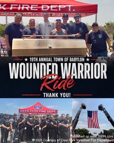 Deer Park Fire Department Supports Wounded Warrior Ride