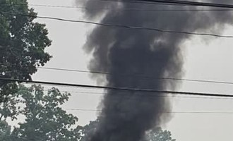 East Farmingdale Firefighters Extinguish Fully Involved Van Fire