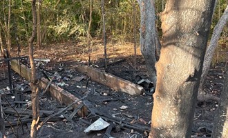 Crews Extinguish Vacant Structure Fire in Wooded Area