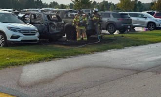 Multi-Vehicle Fire Contained at Wright Ballfields