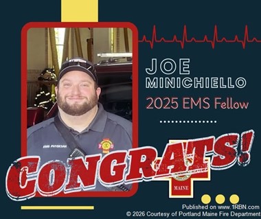 Portland Fire Department Honors Dr. Joe Minichiello