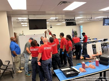 Clayton County Fire Recruits Train in Bleeding Control and Medical Skills
