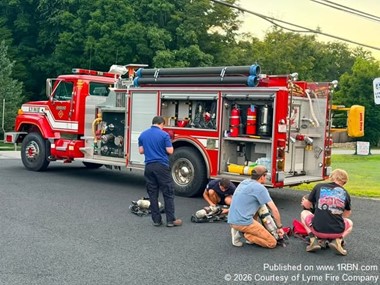 Lyme Fire Company Completes Monthly Station and Truck Work