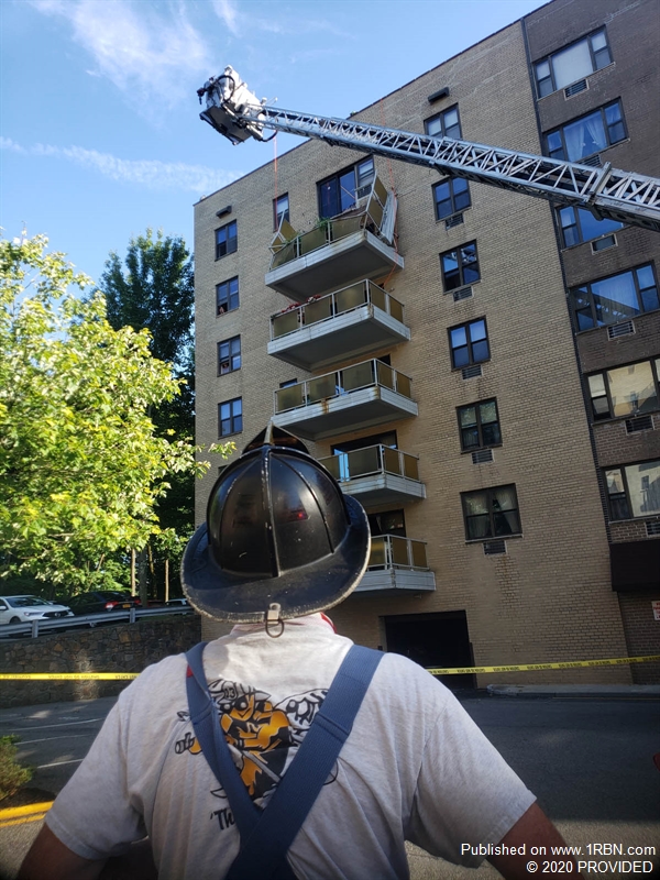 Mount Kisco FD Responds to Balcony Collapse at Apartment Complex