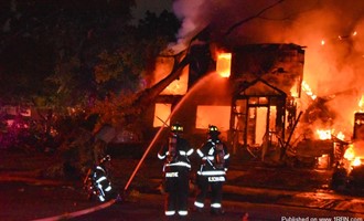 River Edge Firefighters Battle Third-Alarm Storm-Related Fire