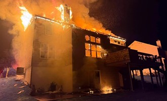 Engine 98 Supports Dwelling Fire Operations with Water Supply and Suppression
