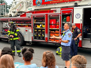 Wyomissing Crews Introduced Students to Firefighting