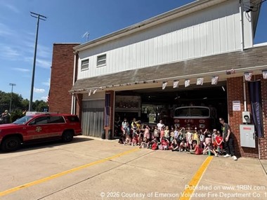 Emerson Fire Department Hosts Fire Prevention Visit