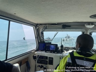 Marine Crews Search for Reported Vessel in Distress Off Moriches Inlet