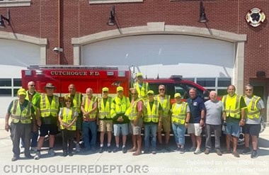 Cutchogue Fire Police Practice Highway Safety and Scene Control