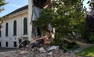 West Street Wake-Up: Danbury Crews Respond to Sudden Church Collapse in Fairfield County