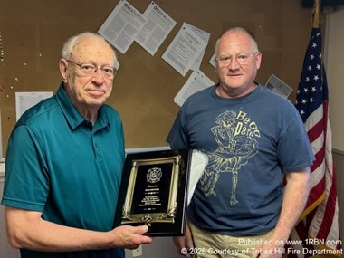 Don Kruger Recognized for 46 Years of Service With Tribes Hill Fire Department