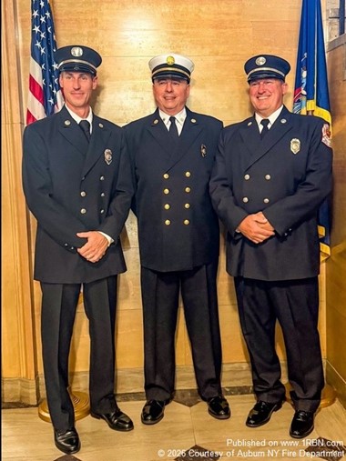 Three Auburn Firefighters Promoted to New Leadership Positions