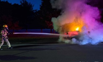 Ramp Engulfed on I-291: South Windsor Crews Stop SUV Fire in Its Tracks in Hartford County