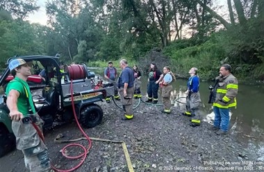 Boston Junior Firefighters Practiced Water Drafting
