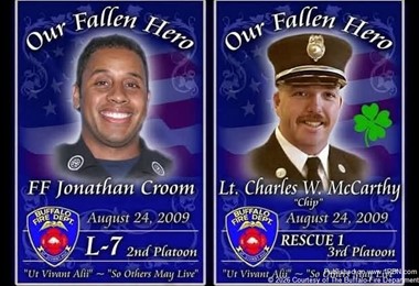 Buffalo Fire Department Remembered Croom and McCarthy