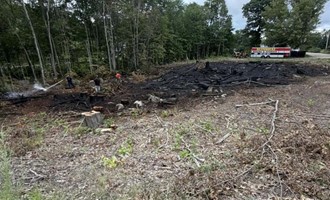 Fast Attack on Outlet Road Brush Fire Keeps Flames in Check Before Spread