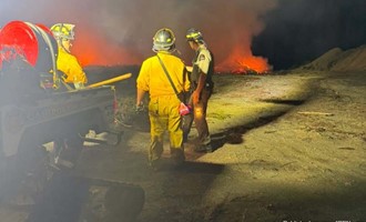 Large Slash Pile Fire in Connor Township Held After Extended Multi-Agency Battle