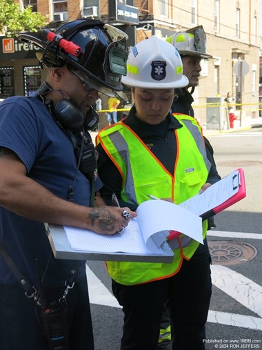 North Hudson Command Technician Rich Velez & Union City EMS Supervisor Acosta