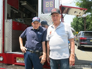 Secaucus Firefighter, and ex-Chief, George Heflich & Gong Club member Bill Parish