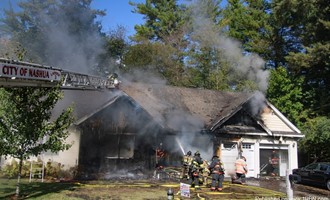 Working Fire on Monica Drive in Nashua