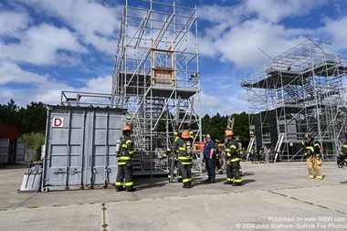 Probationary Firefighters Attend First Hands-On Training at Suffolk County Fire Academy