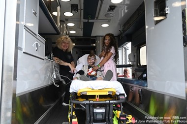 Mastic Beach Ambulance at Tangier Smith Touch A truck.