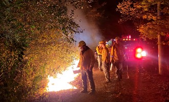 Wildfire on the Mountain in Rockaway Twp.