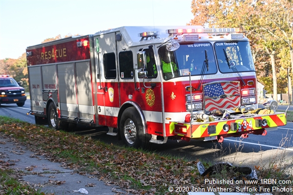 Brookhaven FD Rescue 4 at a Recent MVA.