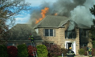 Fast Moving Fire Destroys Rural Dwelling