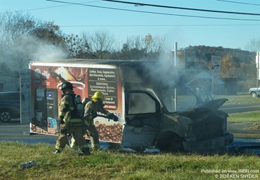 Rt 309 mini van fire