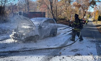 Working Vehicle Fire in Honey Brook Twp.