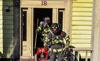 Albany Firefighters Handle A Bedroom Fire In A Apartment Complex on Brevator Street