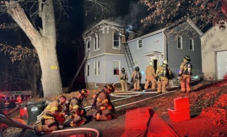 Norwich Battles Fire on the Second Floor