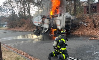 Norwalk Responds to Road Construction Milling Machine Fire